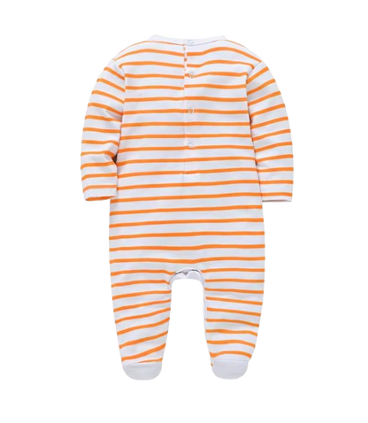 The Madden - Baby Boy Fox Print 100% Cotton Long Sleeve Romper Summer Outfit