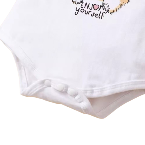 The Rivka - Baby Girl 3PCS Kitten Bodysuit Shorts & Headband Summer Outfit Set