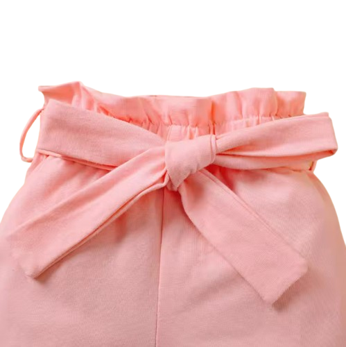 The Rivka - Baby Girl 3PCS Kitten Bodysuit Shorts & Headband Summer Outfit Set