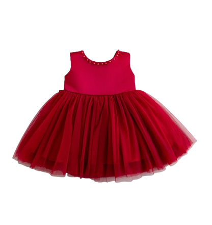 The Aya - Newborn Baby Girl Floral Party Dress Elegant Ball Gown Style