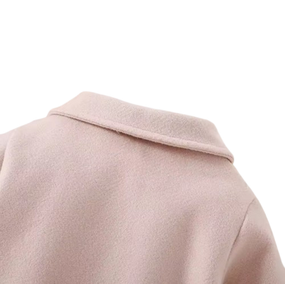 The Shelby - Newborn Baby Girl Korean Beige Bow Long Sleeve Coat Jacket