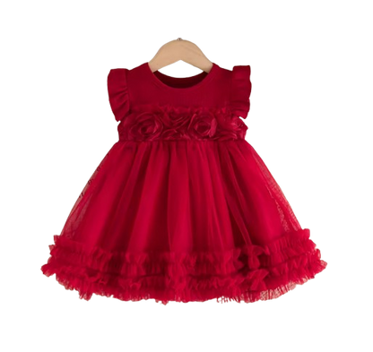 The Andie - Baby Girl Fairy Tutu Princess Dress Summer Birthday Party Outfit