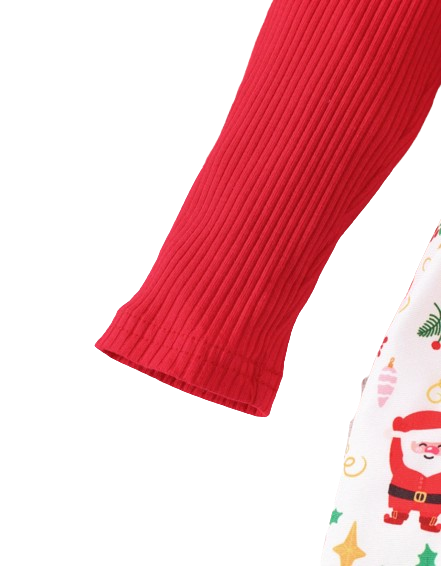The Aleena - Girls Red Floral Party Dress Long Sleeve Birthday Wedding Outfit