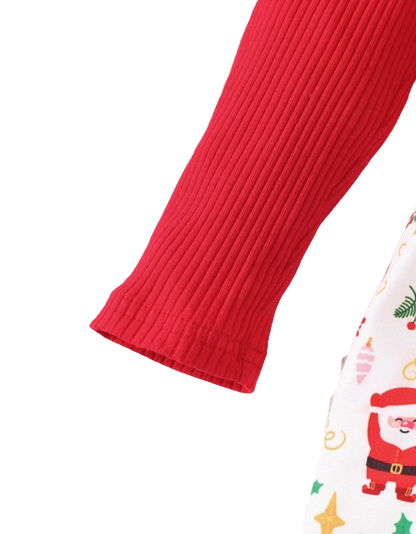 The Aleena - Girls Red Floral Party Dress Long Sleeve Birthday Wedding Outfit
