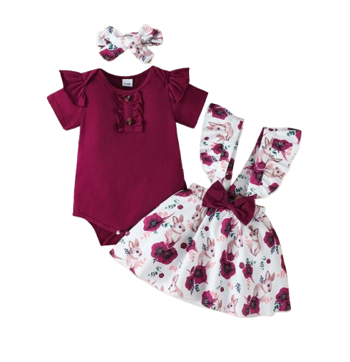 The Briana - Baby Girl 2PCS Ruffle Dress & Headband Sleeveless Summer Outfit