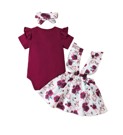 The Briana - Baby Girl 2PCS Ruffle Dress & Headband Sleeveless Summer Outfit