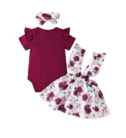The Briana - Baby Girl 2PCS Ruffle Dress & Headband Sleeveless Summer Outfit