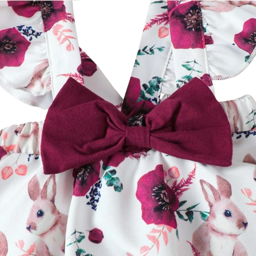 The Briana - Baby Girl 2PCS Ruffle Dress & Headband Sleeveless Summer Outfit