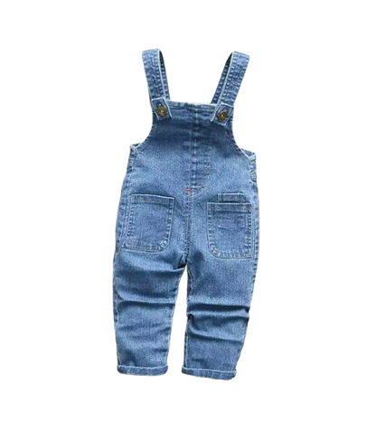 The Lans - Toddler Baby Denim Overalls Soft Jeans Dungarees Jumpsuit
