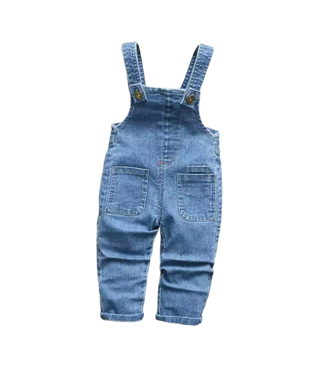 The Lans - Toddler Baby Denim Overalls Soft Jeans Dungarees Jumpsuit
