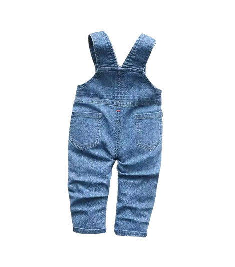 The Lans - Toddler Baby Denim Overalls Soft Jeans Dungarees Jumpsuit