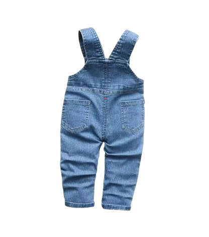 The Lans - Toddler Baby Denim Overalls Soft Jeans Dungarees Jumpsuit