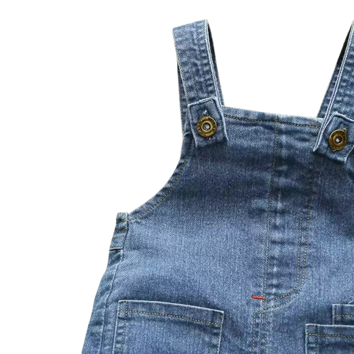 The Lans - Toddler Baby Denim Overalls Soft Jeans Dungarees Jumpsuit