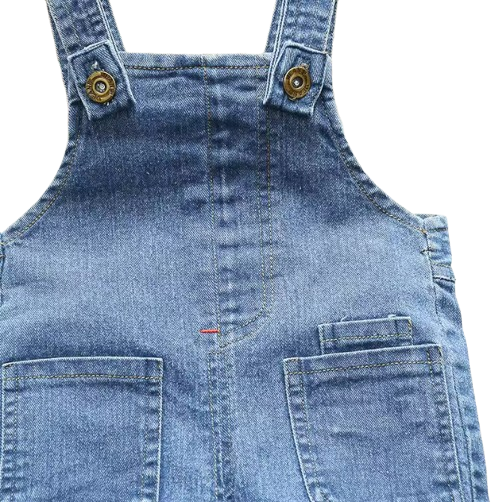 The Lans - Toddler Baby Denim Overalls Soft Jeans Dungarees Jumpsuit