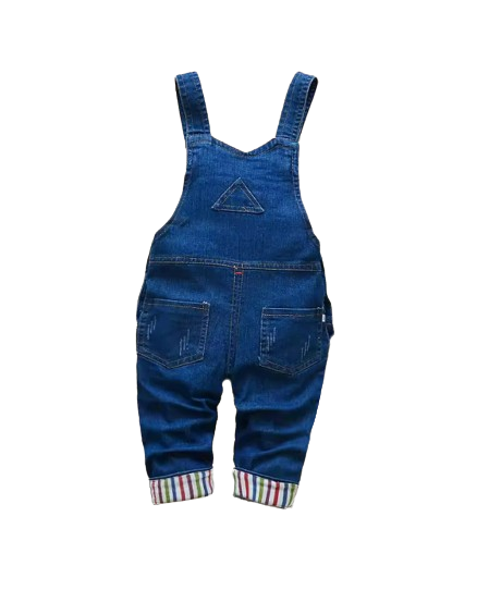 The Lans - Toddler Baby Denim Overalls Soft Jeans Dungarees Jumpsuit