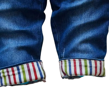 The Lans - Toddler Baby Denim Overalls Soft Jeans Dungarees Jumpsuit