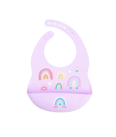 The Vesper - Baby Silicone Bib Waterproof Adjustable Cartoon Feeding Bib with Food Catcher 1PC