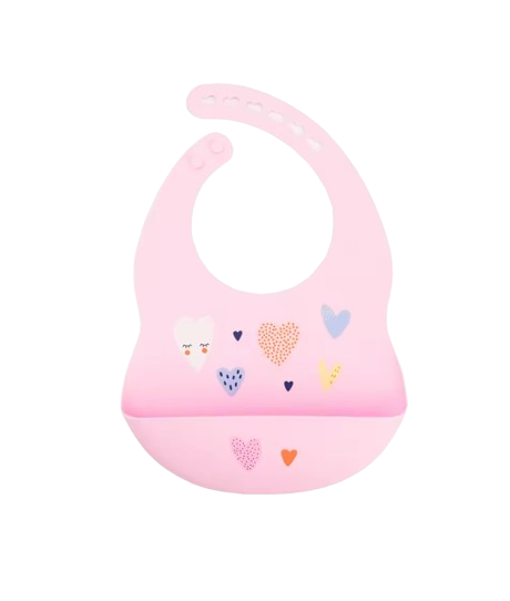 The Vesper - Baby Silicone Bib Waterproof Adjustable Cartoon Feeding Bib with Food Catcher 1PC