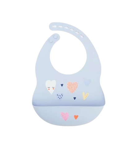 The Vesper - Baby Silicone Bib Waterproof Adjustable Cartoon Feeding Bib with Food Catcher 1PC