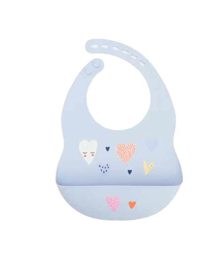 The Vesper - Baby Silicone Bib Waterproof Adjustable Cartoon Feeding Bib with Food Catcher 1PC