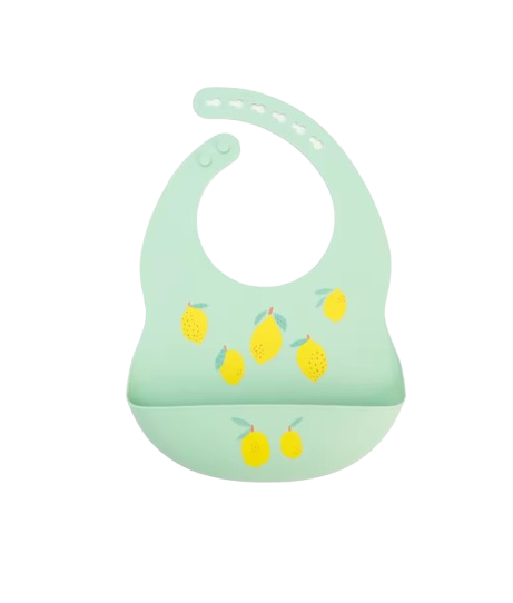 The Vesper - Baby Silicone Bib Waterproof Adjustable Cartoon Feeding Bib with Food Catcher 1PC