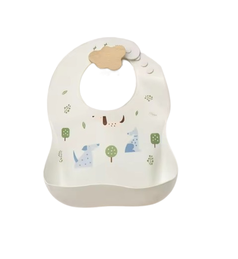 The Bowie - Waterproof Baby Silicone Feeding Bib Adjustable Soft Food Catcher for Babies & Toddlers