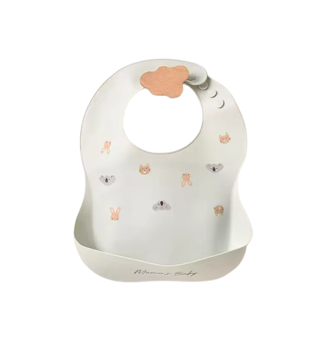 The Bowie - Waterproof Baby Silicone Feeding Bib Adjustable Soft Food Catcher for Babies & Toddlers
