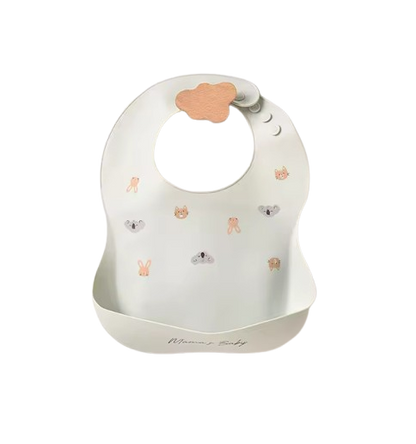 The Bowie - Waterproof Baby Silicone Feeding Bib Adjustable Soft Food Catcher for Babies & Toddlers