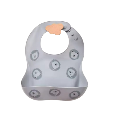 The Bowie - Waterproof Baby Silicone Feeding Bib Adjustable Soft Food Catcher for Babies & Toddlers