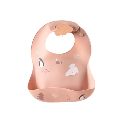 The Bowie - Waterproof Baby Silicone Feeding Bib Adjustable Soft Food Catcher for Babies & Toddlers