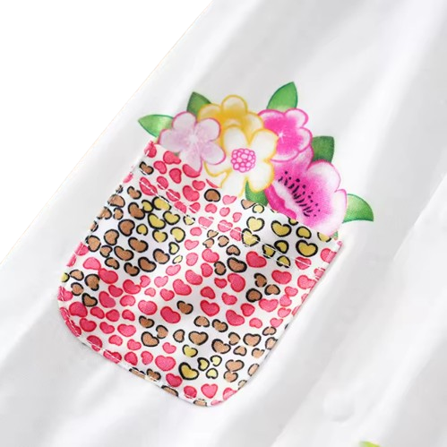 The Marisol - Baby Girl Pink Deer Print Sleeveless Romper Summer One Piece Outfit