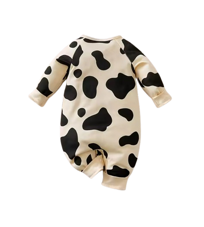 The Aurelio - Baby Boy 3D Cow Print Long Sleeve Cotton Romper Spring Autumn One Piece Outfit