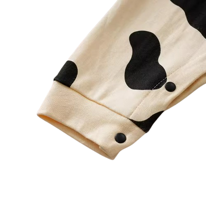 The Aurelio - Baby Boy 3D Cow Print Long Sleeve Cotton Romper Spring Autumn One Piece Outfit