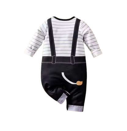 The Donald - Unisex Baby Cow Print Long Sleeve Romper Soft Spring Autumn One Piece Outfit