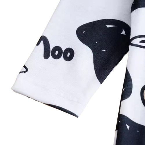 The Tomas - Unisex Baby Cow Print Long Sleeve Bodysuit Spring Autumn One Piece Outfit
