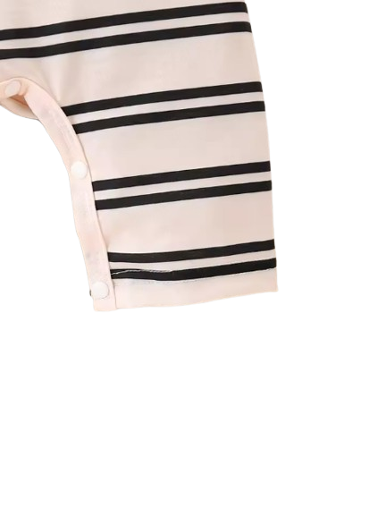 The Dax - Baby Boy 2PCS Striped Short Sleeve Romper Summer Cotton One Piece Outfit