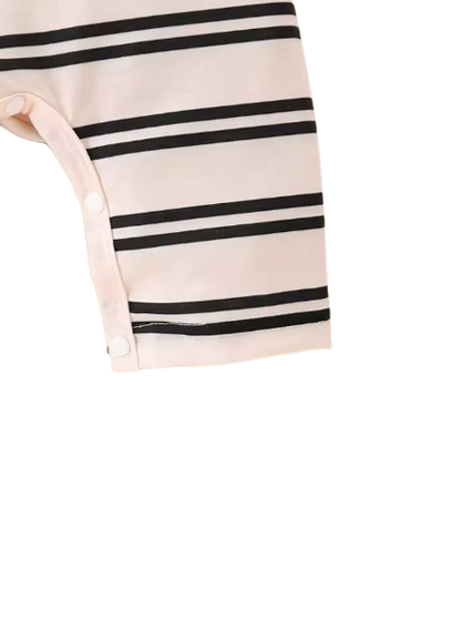 The Dax - Baby Boy 2PCS Striped Short Sleeve Romper Summer Cotton One Piece Outfit