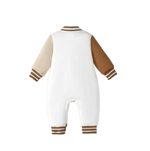 The Idris - Baby Boy Bear Knit Fleece Long Sleeve Romper Warm Autumn Winter One Piece Outfit