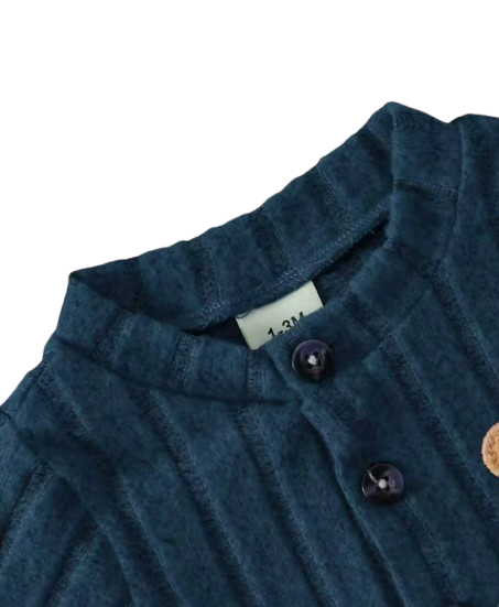The Mac - Baby Boy Red Bear Romper & Hat Set Long Sleeve Autumn Winter One Piece Outfit