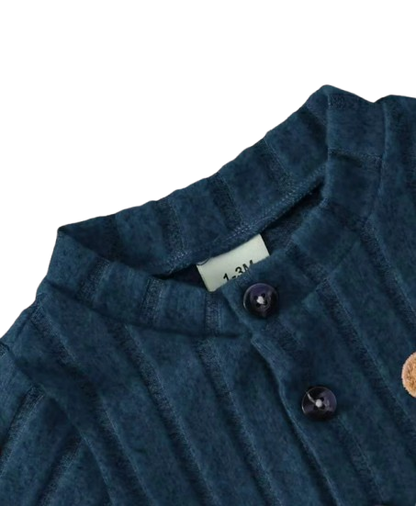The Mac - Baby Boy Red Bear Romper & Hat Set Long Sleeve Autumn Winter One Piece Outfit