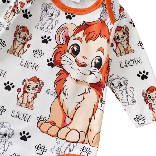 The Marvin - Unisex Baby Lion Knit Romper Long Sleeve Autumn One Piece Outfit for Newborns & Toddlers