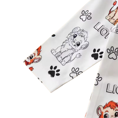 The Marvin - Unisex Baby Lion Knit Romper Long Sleeve Autumn One Piece Outfit for Newborns & Toddlers