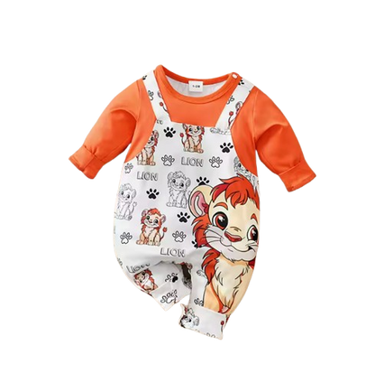 The Jayson - Unisex Baby Print Long Sleeve Romper Spring Autumn One Piece Outfit for Newborns & Toddlers