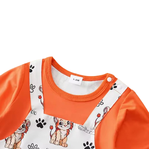 The Jayson - Unisex Baby Print Long Sleeve Romper Spring Autumn One Piece Outfit for Newborns & Toddlers