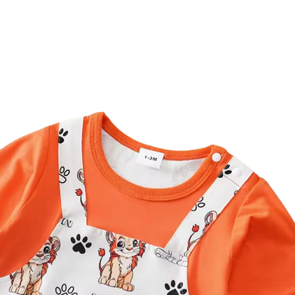 The Jayson - Unisex Baby Print Long Sleeve Romper Spring Autumn One Piece Outfit for Newborns & Toddlers
