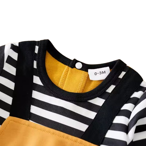 The Ahmed - Unisex Baby 3D Zebra Print Long Sleeve Romper Spring Autumn One Piece Outfit