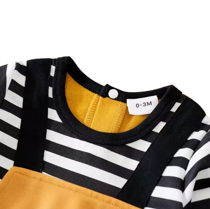 The Ahmed - Unisex Baby 3D Zebra Print Long Sleeve Romper Spring Autumn One Piece Outfit