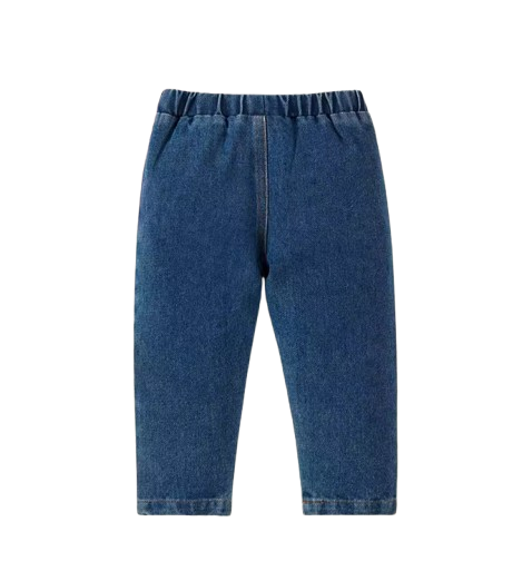 The Skyler - Girls Butterfly Print Denim Jeans Casual Wear-Resistant Pants for Toddlers & Kids