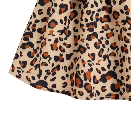 The Whitley - Baby Girl Leopard Print Suspender Dress & Hat Summer Cotton Outfit
