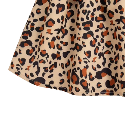 The Whitley - Baby Girl Leopard Print Suspender Dress & Hat Summer Cotton Outfit